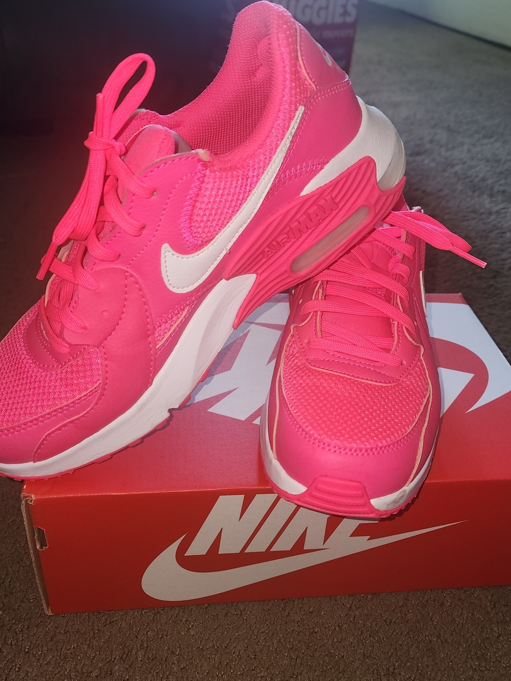 Nike Women's Air Max Pink Sneakers - Picture 2 of 5